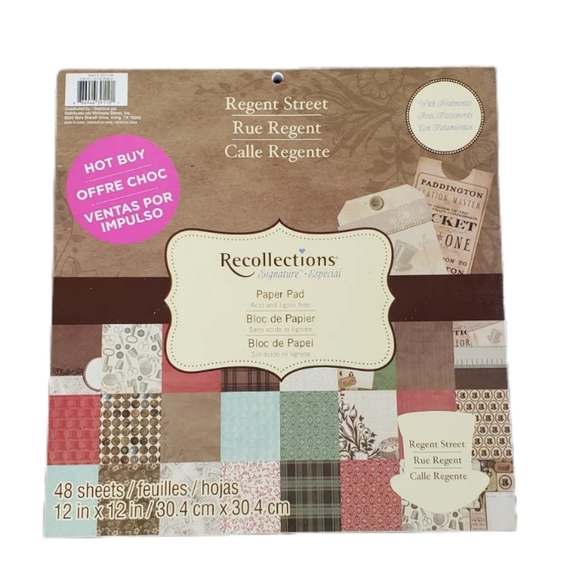 Recollections Office Recollections 2x12 Scrapbooking Paper Pad Regent